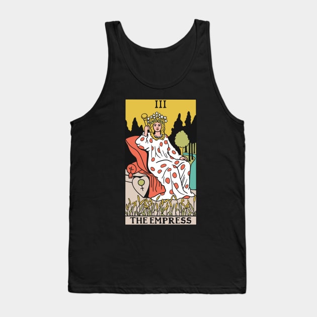 The Empress Tarot Card - Witchy Magic Tank Top by isstgeschichte